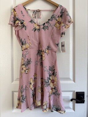 Nordstrom Row.A Floral Print Mini Dress